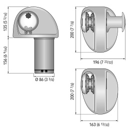 Якорная лебедка Quick Eagle 300Вт 12В цепь 6мм (FSE003120006A00)