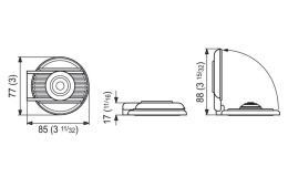Кнопка палубная управления лебедкой Quick (вниз) белая (FP900DW00000A00)