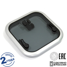 Люк палубный Альбатрос распашной 450х450 мм дымчатый (030825T)