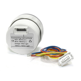 Вольтметр аналоговый 8-16 вольт WS бел/серебр KUS (KY13100)