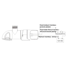 Насос осушит низкопроф автомат 800GPH 14B Series 12В датчик времени (SFBP1-G800-14B)