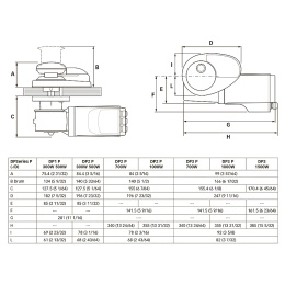 Якорная лебедка Quick Prince DP2 300Вт 12В цепь 6мм (FSDP20312006B00, 10252530)