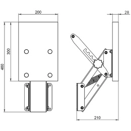 Транец выносной для ПЛМ мощностью до 30 л.с. (65 кг) ФБС (040403T)