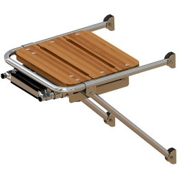 Платформа кормовая с трапом 3 ступени черные (040203BT)