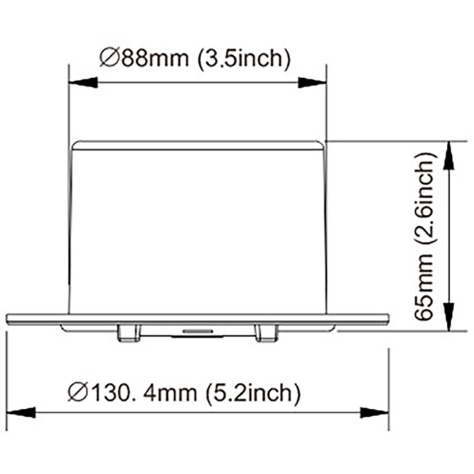 Смотровой лючок 127 мм (5") белый SeaFlo (SFCH1-052-03)