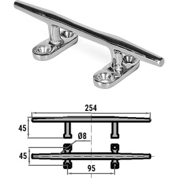 Утка швартовая 250 мм нержавеющая сталь CIM (0622-0110)