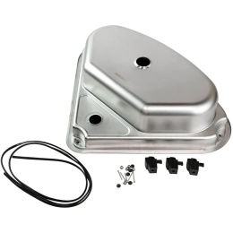 Мойка угловая 480x480x145 мм левая стекл крышка Marine Rocket (MR610LSS)