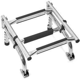 Трап складной с вертикальным креплением 3 черных ступени 270 мм (040172BT)