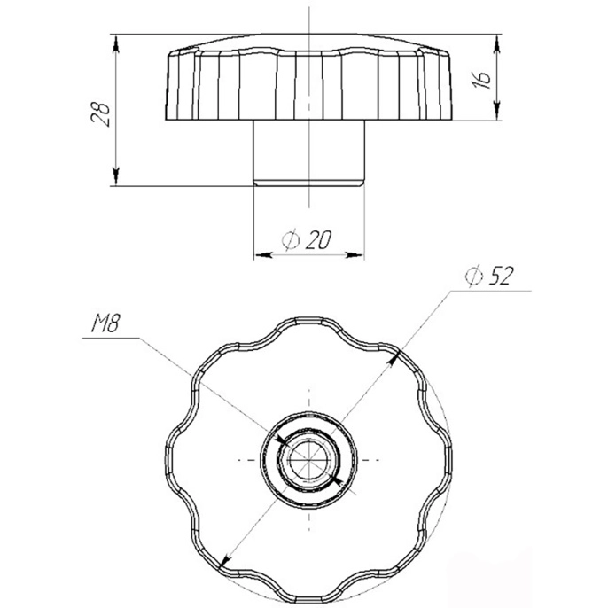 Ручка-фиксатор (040499T)