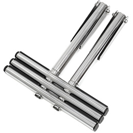 Трап дайверский телескопический быстросъемный 3 черных ступени 450 мм (040185BT, 10269552)