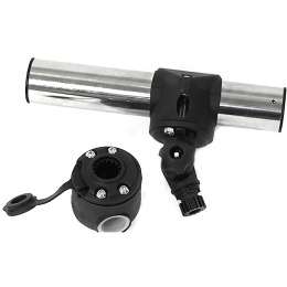 Держатель спиннинга сквозной на леер быстросъемный, нержавеющая сталь (030618T)