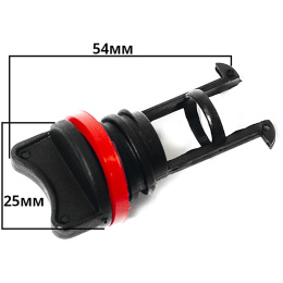 Заглушка дренажная Sunfine 19 мм, нейлон черный без корпуса (SF20320-1)