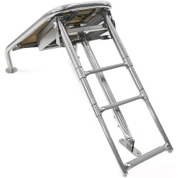 Платформа носовая с трапом 3 ступени серые (040245GT)