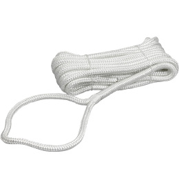 Трос швартовый 12мм*10м белый 18-прядный Santong Rope (STMLW05)