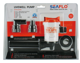 Аэратор горизонтальный 12В 800GPH (45 л/мин) SeaFlo (SFBP1-G800-05, 10264273)