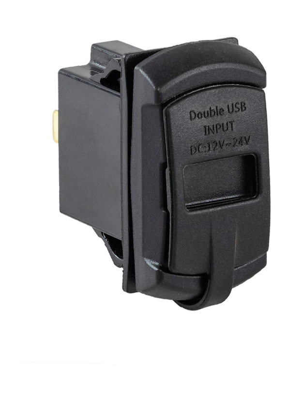 Разъем USB 5В 4.2А и вольтметр