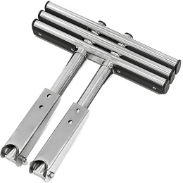 Трап дайверский телескопический быстросъемный 3 черных ступени 450 мм (040185BT, 10269552)