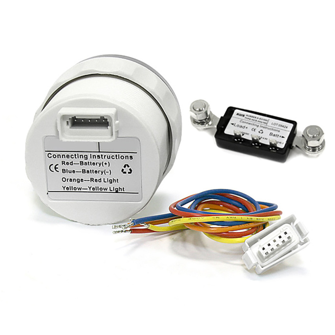 Амперметр цифровой 80-0-80 ампер WS бел/нерж KUS (KY26102)