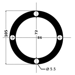 Кожух для тросов газ-реверс белый (010193WT)