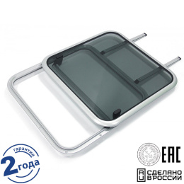 Люк палубный Альбатрос сдвижной 720х720 мм дымчатый (030802T)