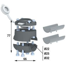 Замок быстросъемный и хомут универсальный на трубу (040571T)