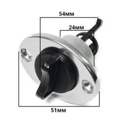 Заглушка дренажная Sunfine 24 мм нерж сталь и нейлон (SF20322)