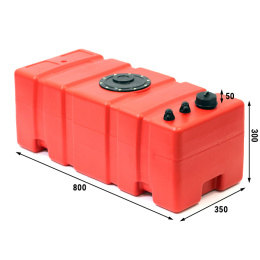 Бак топливный Ceredi Titano 75 л 80x35x30 см (662475)