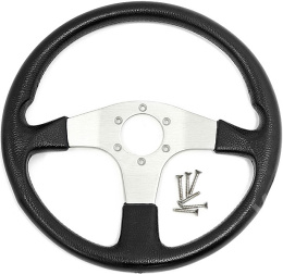 Колесо рулевое Ultraflex Corsica 350мм чёрное ударопрочный термопластик (V.47 Corsica B/S)