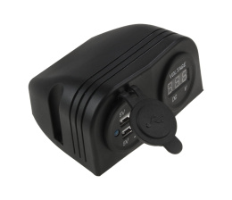 Разъем USB 5 В 3.1А и цифровой вольтметр для крепления на приборную панель