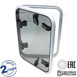 Люк палубный Альбатрос распашной 600х800 мм дымчатый (030841Т)