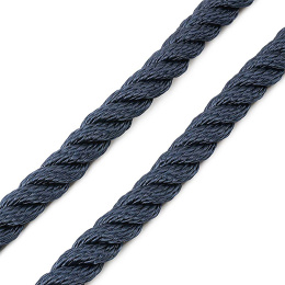 Трос швартовый 10мм*9м 3-прядный нагрузка 2500 кг синий Петроканат (115009P)