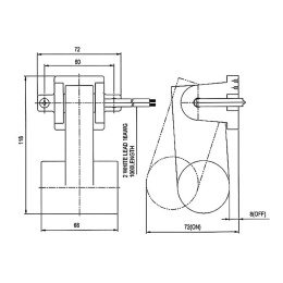 Выключатель поплавковый для трюмных помп TMC 12/24В белый (08121)
