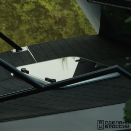 Люк палубный Альбатрос распашной 600х600 мм дымчатый (030828Т)