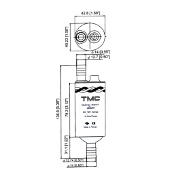 Насос водяной TMC 280GPH 18 л/мин 12В (0430107)