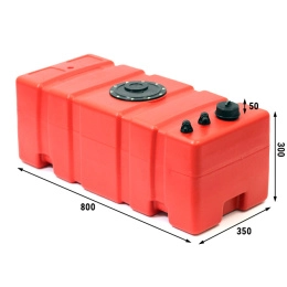 Бак топливный Ceredi Titano 75 л 80x35x30 см (662475)