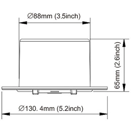 Смотровой лючок 127 мм (5") белый SeaFlo (SFCH1-052-03)