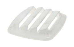 Решетка воздухозаборника 86х86х15 мм, белый (15201W)