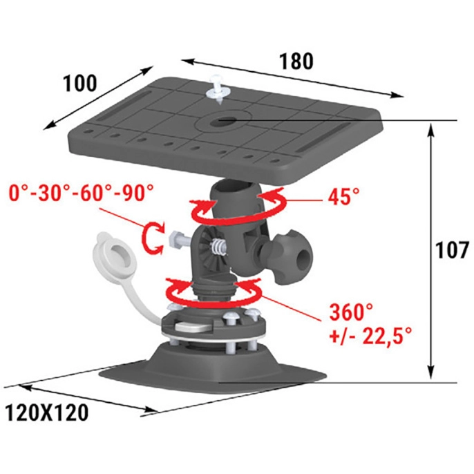 Площадка монтажная на баллон быстросъемная (040566T)