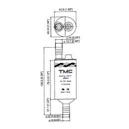 Насос водяной TMC 280GPH 18 л/мин 12В (0430107)