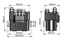 Соленоид реверсивный (реле) Quick 150A 12В