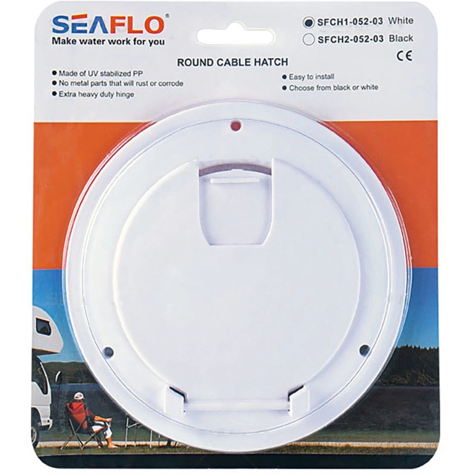 Смотровой лючок 127 мм (5") белый SeaFlo (SFCH1-052-03)
