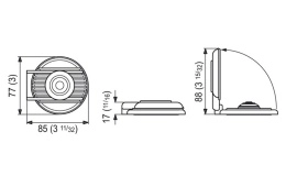 Кнопка палубная управления лебедкой Quick (вниз) черная